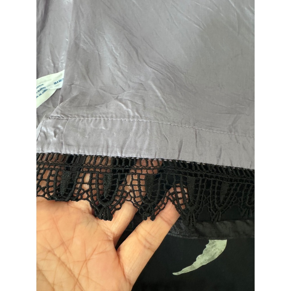 Anthropologie Leifsdottir Pencil Skirt sz 8 Navy Floral Butterf boho money - Picture 8 of 8